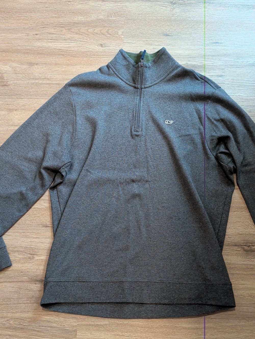 Vineyard Vines Men's Charcoal Gray Quarter-Zip Pullover